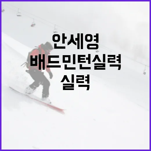 안세영처럼 배드민턴 실력을 향상시키는 방법 - 요약