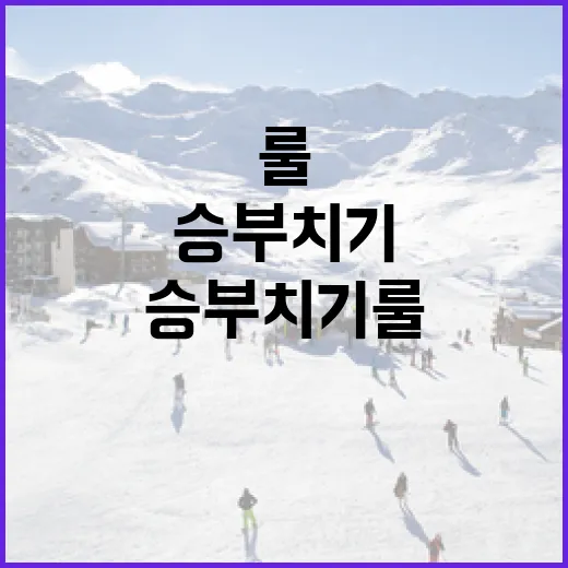 승부치기 룰을 제대로 이해하는 방법 - 요약