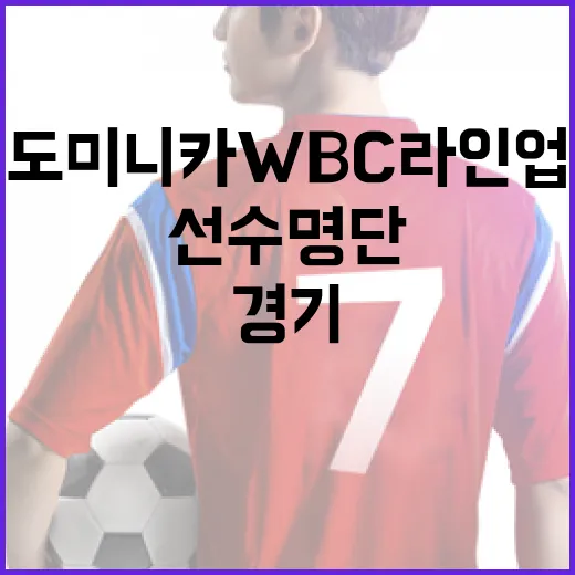 도미니카 WBC 라인업 알아보기: 경기 준비부터 선수 명단까지 - 요약