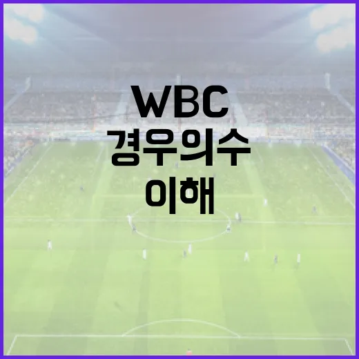 WBC 경우의 수를 쉽게 이해하는 방법 - 요약