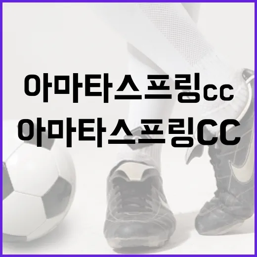 아마타스프링cc를 즐기는 방법 - 요약