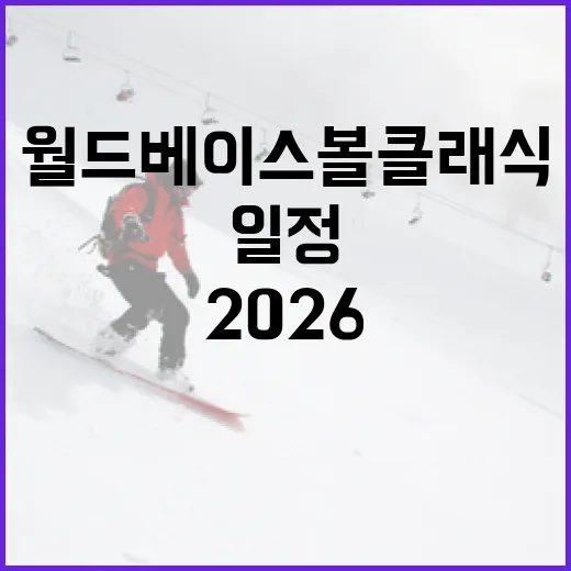 2026 월드 베이스볼 클래식 일정을 알아보는 방법 - 요약