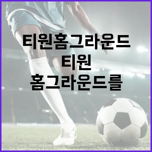 티원 홈그라운드를 즐기는 방법 - 요약