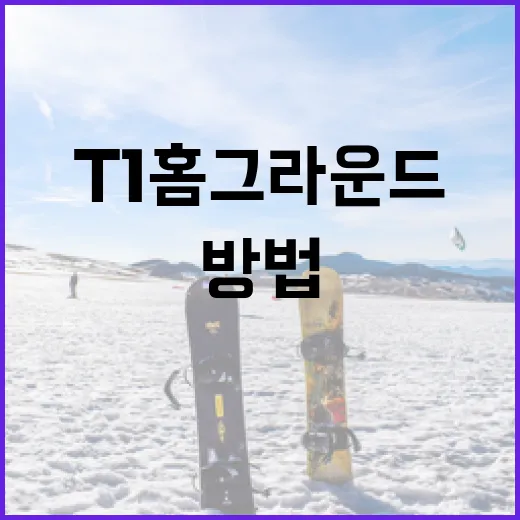t1 홈그라운드를 최대한 활용하는 방법 - 요약