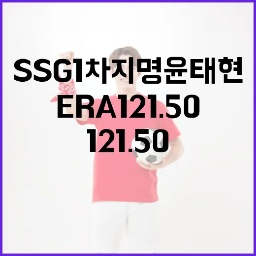SSG 1차지명 윤태현의 ERA 121.50을 이해하는 방법 - 요약