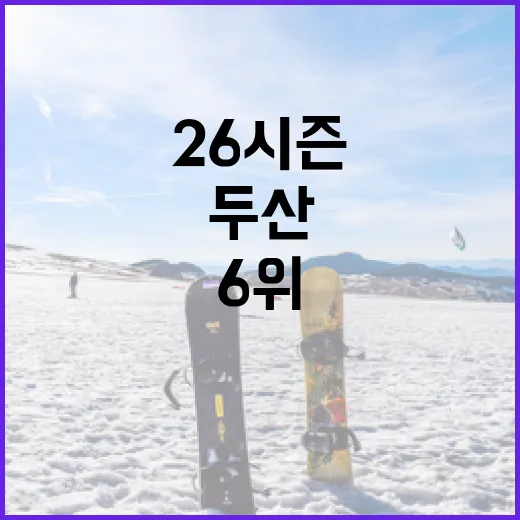 이순철 해설의 두산 26시즌 6위 분석 방법 - 요약