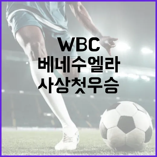 베네수엘라 WBC 사상 첫 우승을 위한 전략 알아보기 - 요약
