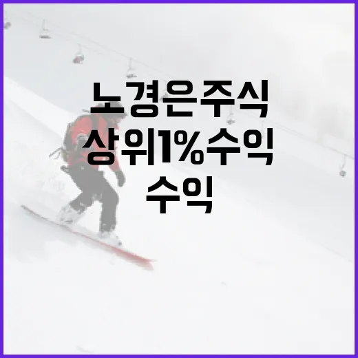 노경은 주식으로 상위 1% 수익을 올리는 방법 - 요약