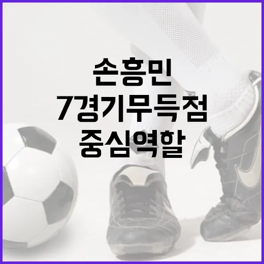 손흥민, 7경기 무득점에도 중심 역할을 하는 방법 - 요약
