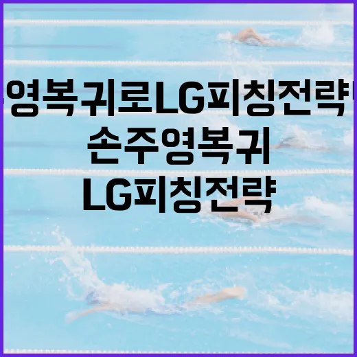 손주영 복귀로 LG 피칭 전략 변화 관리하는 방법 - 요약