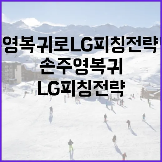 손주영 복귀로 LG 피칭 전략 변화하는 방법 - 요약