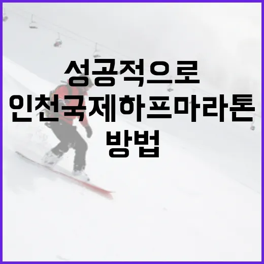 인천국제하프마라톤에 성공적으로 참여하는 방법 - 요약