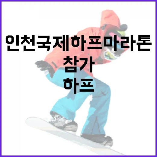 인천국제하프마라톤에 참가하는 방법 - 요약