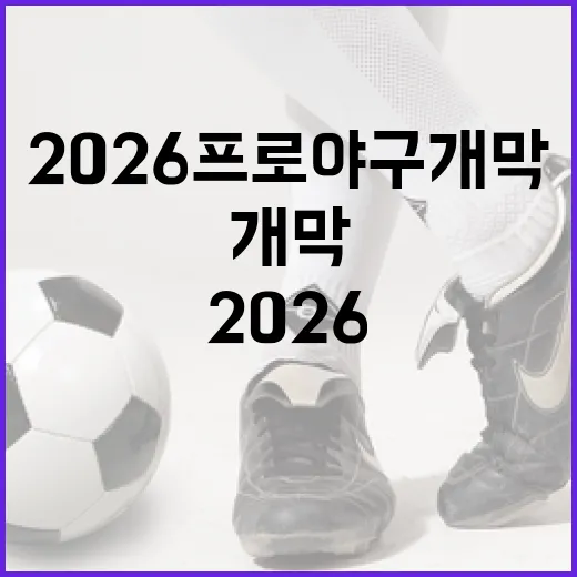 2026 프로야구 개막을 준비하는 방법 - 요약