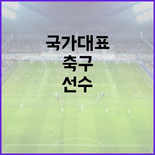 축구 국가대표 선수가 되는 방법 - 요약