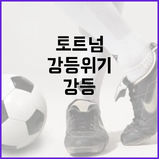 토트넘 팬이라면 알아야 할 강등 위기에서 벗어나는 방법 - 요약