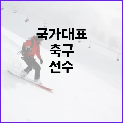 축구 국가대표 선수가 되는 방법 - 요약