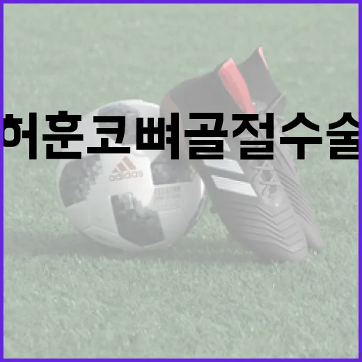 KCC 허훈 코뼈 골절 수술 후 회복하는 방법 - 요약