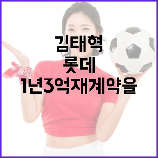 롯데 김태혁과 1년 3억 재계약을 성공적으로 하는 방법 - 요약