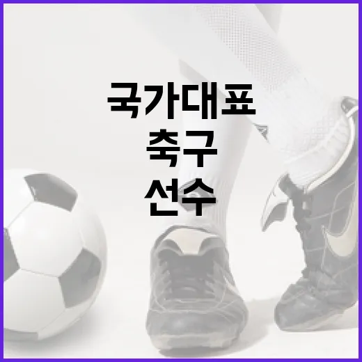 축구 국가대표 선수가 되는 방법 - 요약