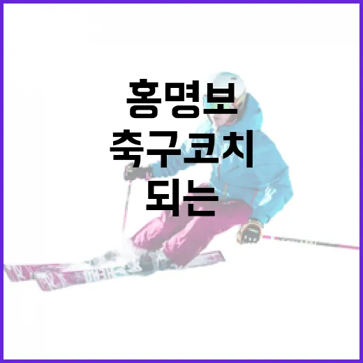 홍명보를 통해 축구 코치가 되는 방법 - 요약