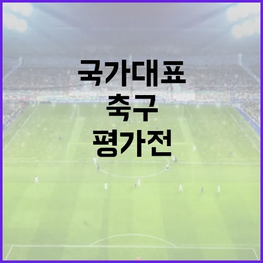 축구 국가대표 평가전에서 성공적으로 경기 관람하는 방법 - 요약