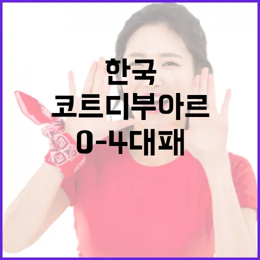 한국 축구 대표팀의 1000번째 A매치에서 코트디부아르에 0-4 대패한 이유와 교훈 - 요약