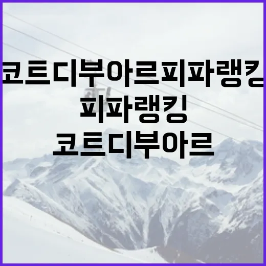 코트디부아르 피파랭킹을 이해하는 방법 - 요약