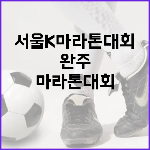 서울K 마라톤대회에 참가하는 방법: 준비부터 완주까지 - 요약