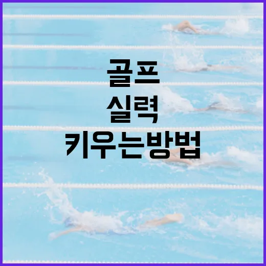 김효주를 알아보고 그녀처럼 골프 실력을 키우는 방법 - 요약