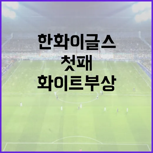 한화 이글스의 화이트 부상과 엄상백 퇴장 첫패 피하기 위한 전략 - 요약