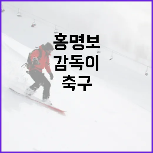 홍명보를 통해 축구 감독이 되는 방법 - 요약