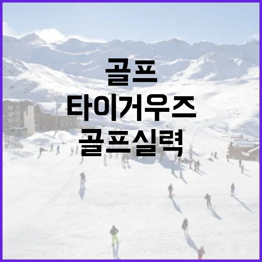 타이거 우즈처럼 골프 실력을 향상시키는 방법 - 요약