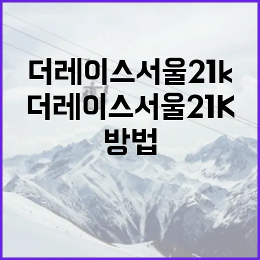 더레이스서울21k 준비하는 방법 - 요약
