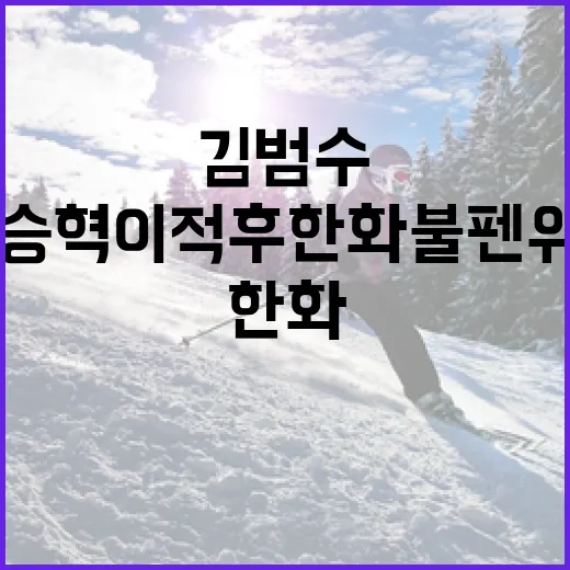 김범수와 한승혁 이적 후 한화 불펜 위기를 극복하는 방법 - 요약