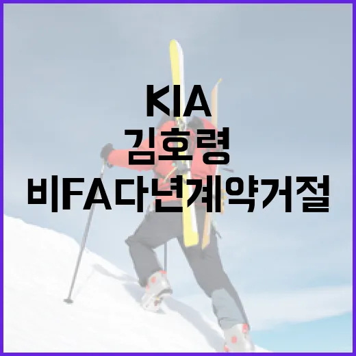 김호령의 KIA 비FA 다년계약 거절 이해하기 - 요약
