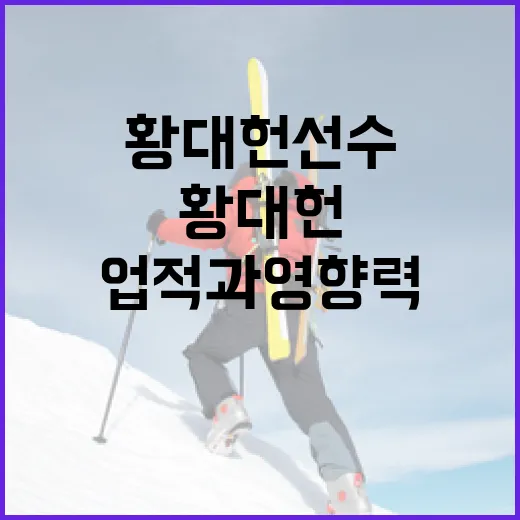 황대헌 선수를 알아보는 방법: 그의 업적과 영향력 - 요약