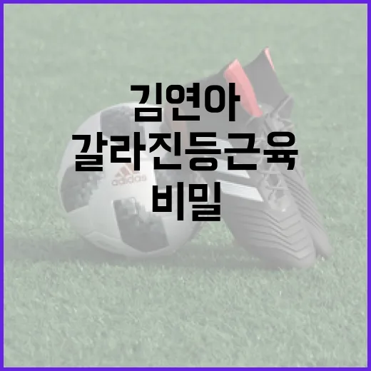 김연아의 갈라진 등…