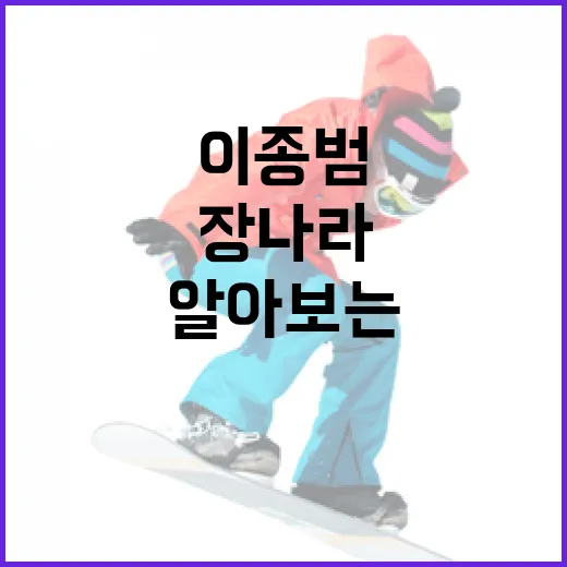 이종범과 장나라에 대해 알아보는 방법 - 요약