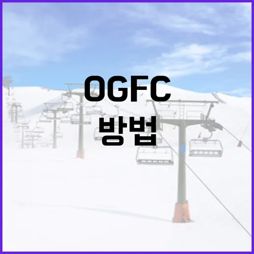 OGFC를 이해하고 활용하는 방법 - 요약