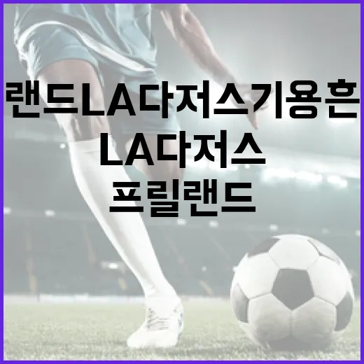 프릴랜드 LA 다저스 기용 흔들림을 극복하는 방법 - 요약
