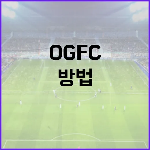 OGFC를 이해하고 활용하는 방법 - 요약