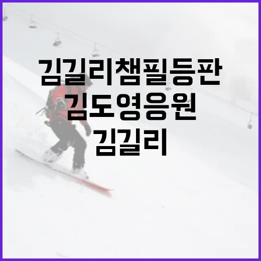 김길리 챔필 등판과 김도영 응원하는 방법 - 요약