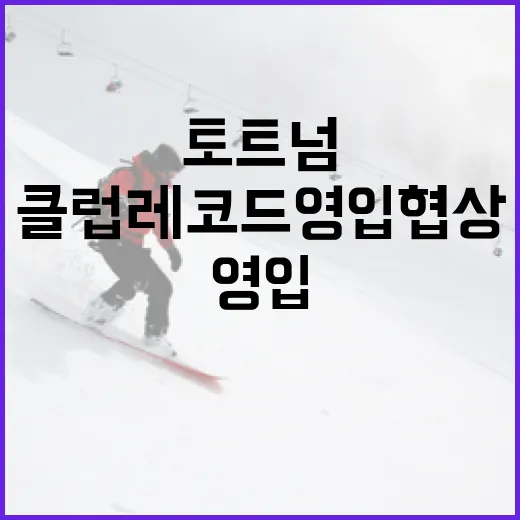 토트넘의 클럽 레코드 영입 협상 성공하기 위한 방법 - 요약