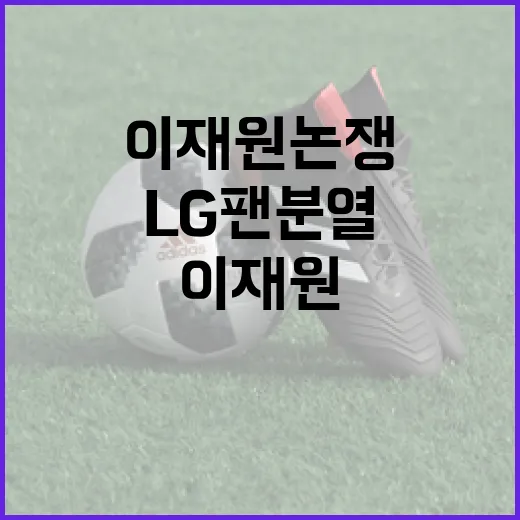이재원 논쟁으로 인한 LG 팬 분열 해결 방법 - 요약