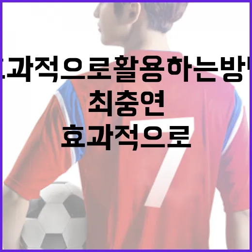 최충연을 이해하고 효과적으로 활용하는 방법 - 요약