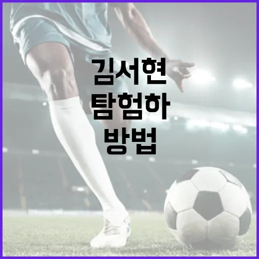 김서현의 세계를 탐험하는 방법 - 요약
