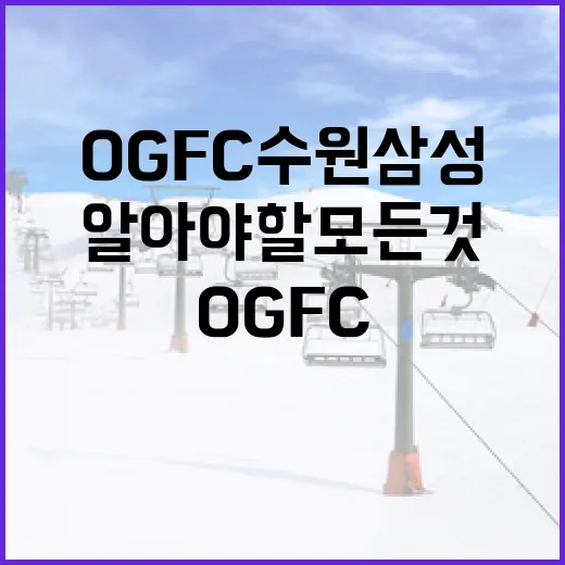 OGFC 수원삼성에 대해 알아야 할 모든 것 - 요약
