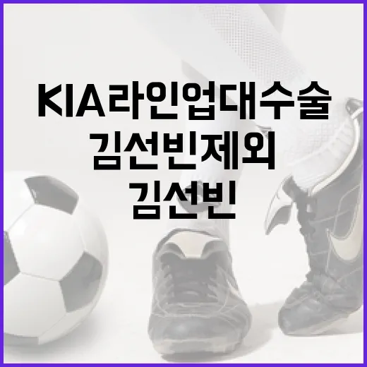 KIA 라인업 대수술: 김선빈 제외의 의미와 영향 - 요약