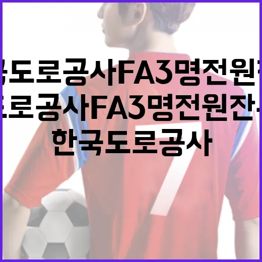 한국도로공사 FA 3명 전원 잔류하는 방법 - 요약